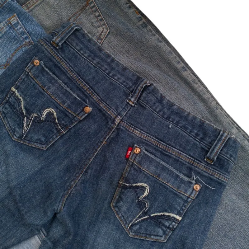 Vintage Y2K Skinny jeans Wanita navy photo 1