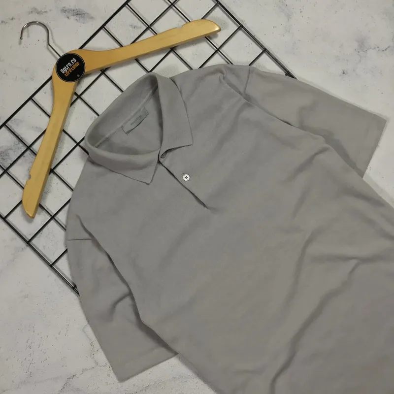 Project M Vintage Polo shirt Pria gray photo 1