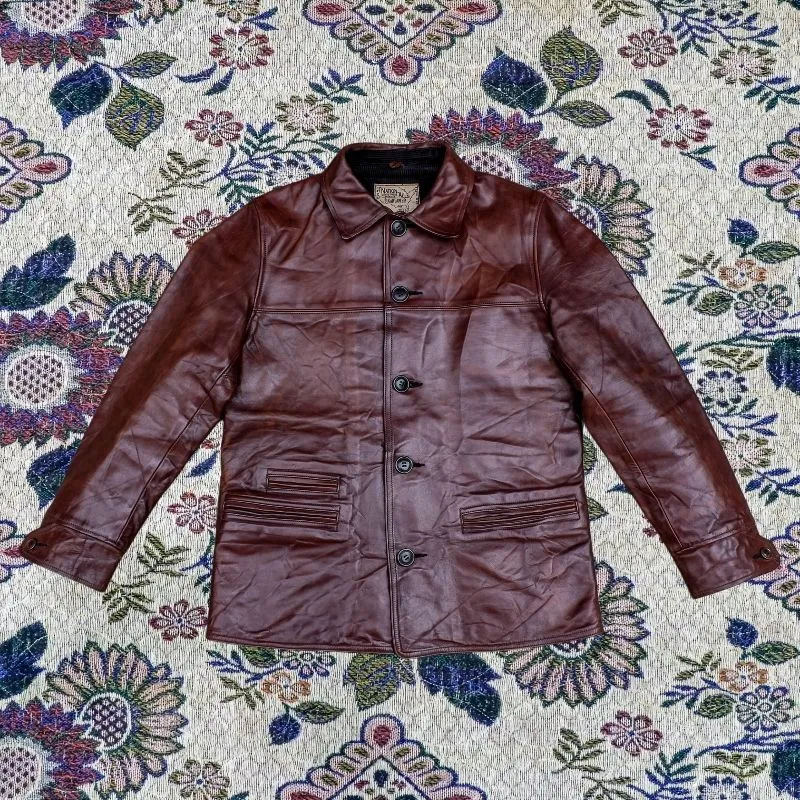 Sugar Cane Vintage Biker Leather jacket Pria brown photo 1