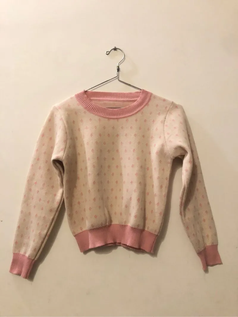 Fairy Crop top Wanita white pink photo 1
