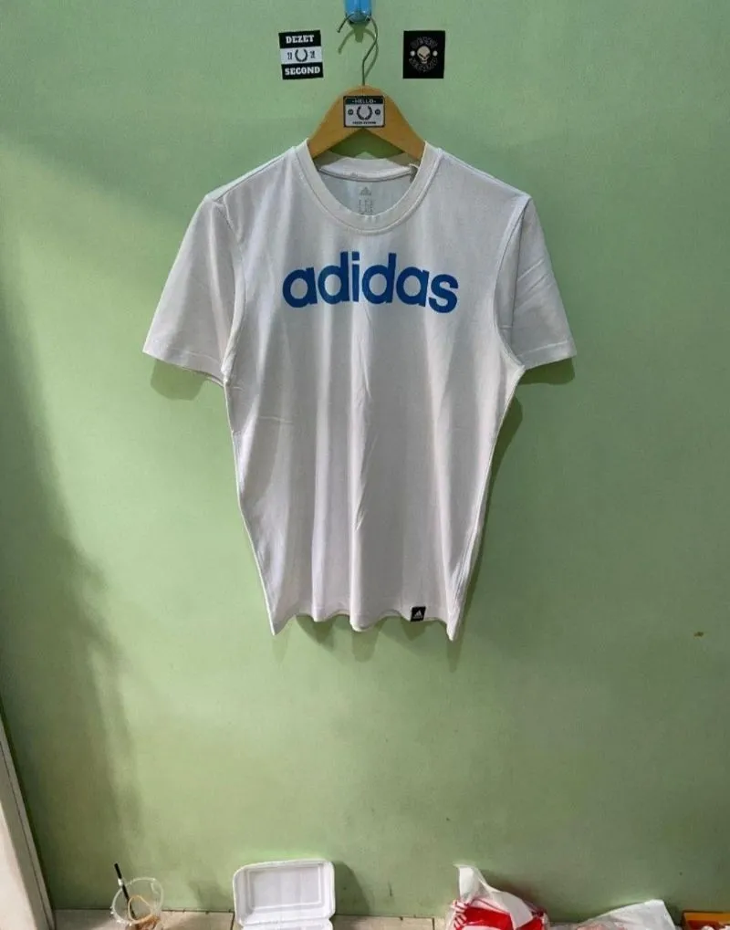 Adidas Casual T-shirt Pria white photo 1