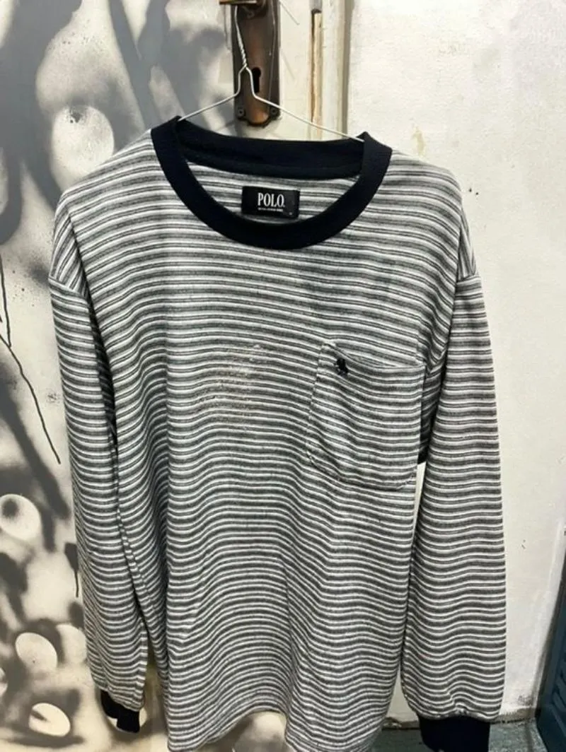 Polo Ralph Lauren Grunge Sweater Pria gray photo 1