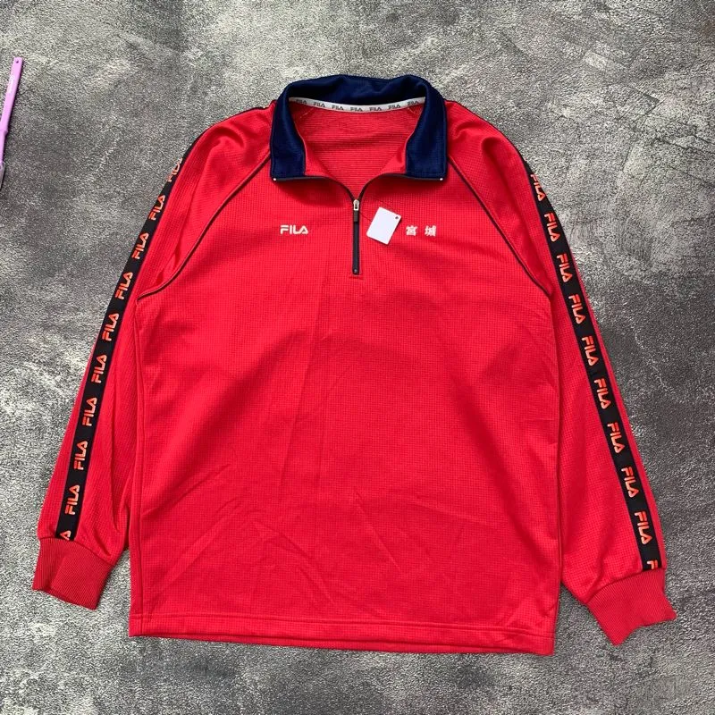 Fila Streetwear Casual Track jacket Pria red photo 1