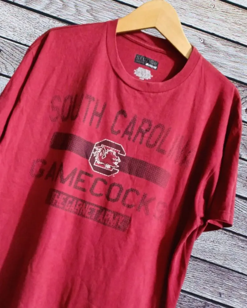 Vintage Streetwear T-shirt Pria burgundy photo 1