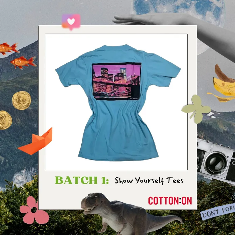 Cotton On Streetwear Casual T-shirt Wanita blue photo 1