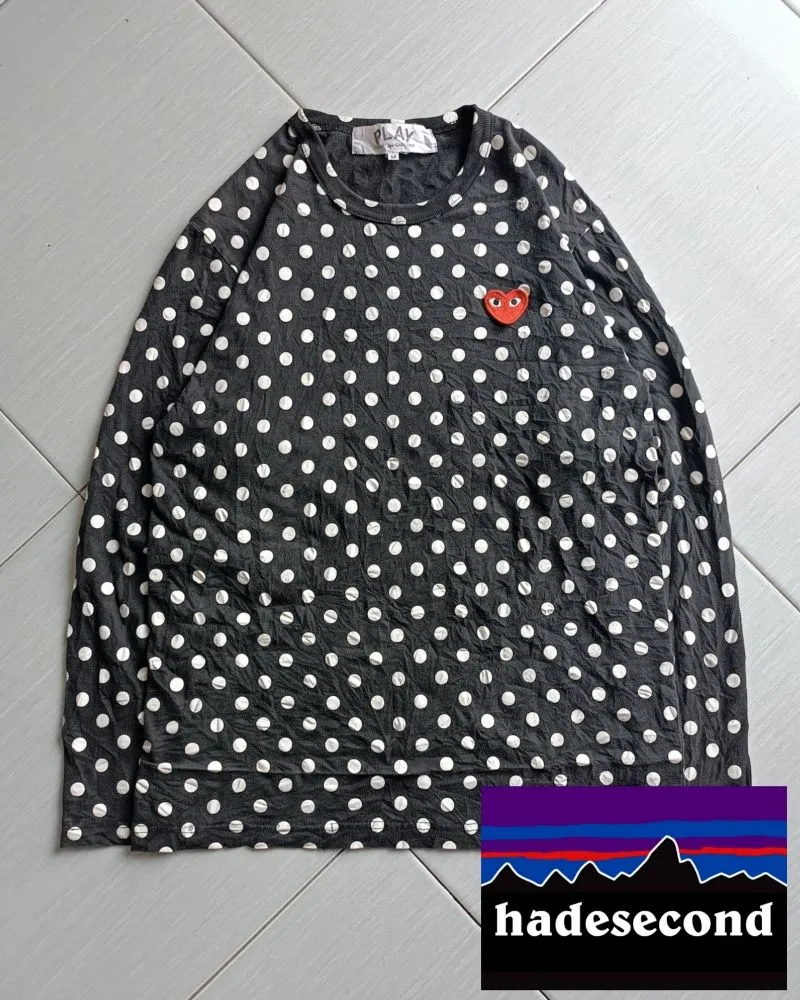 COMME des GARÇONS Minimalist T-shirt Pria white black photo 1