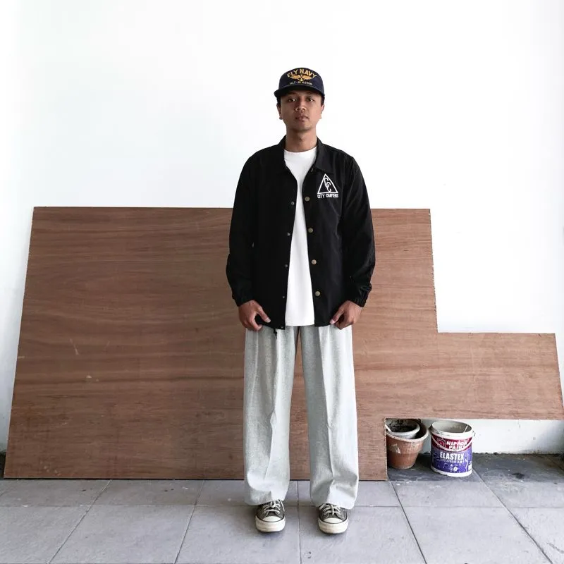 Streetwear Y2K Windbreaker Pria black photo 1