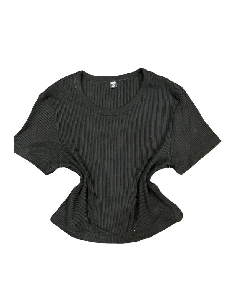 Uniqlo Casual T-shirt Wanita black photo 1