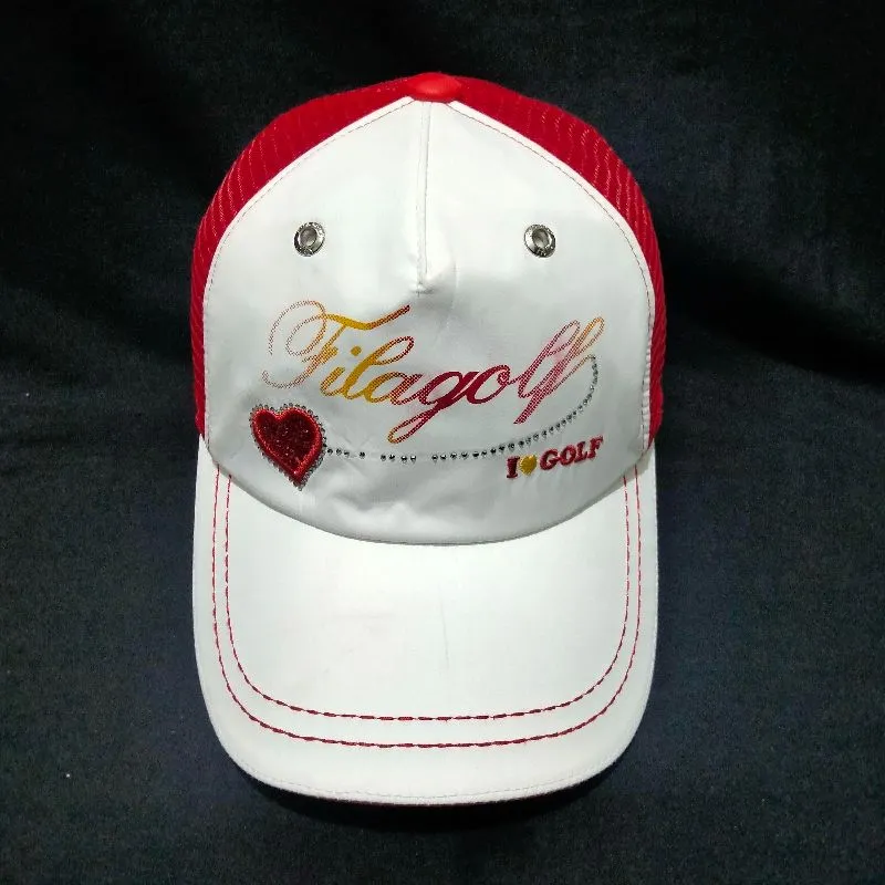 Fila Vintage Sportswear Hat Wanita white red photo 1