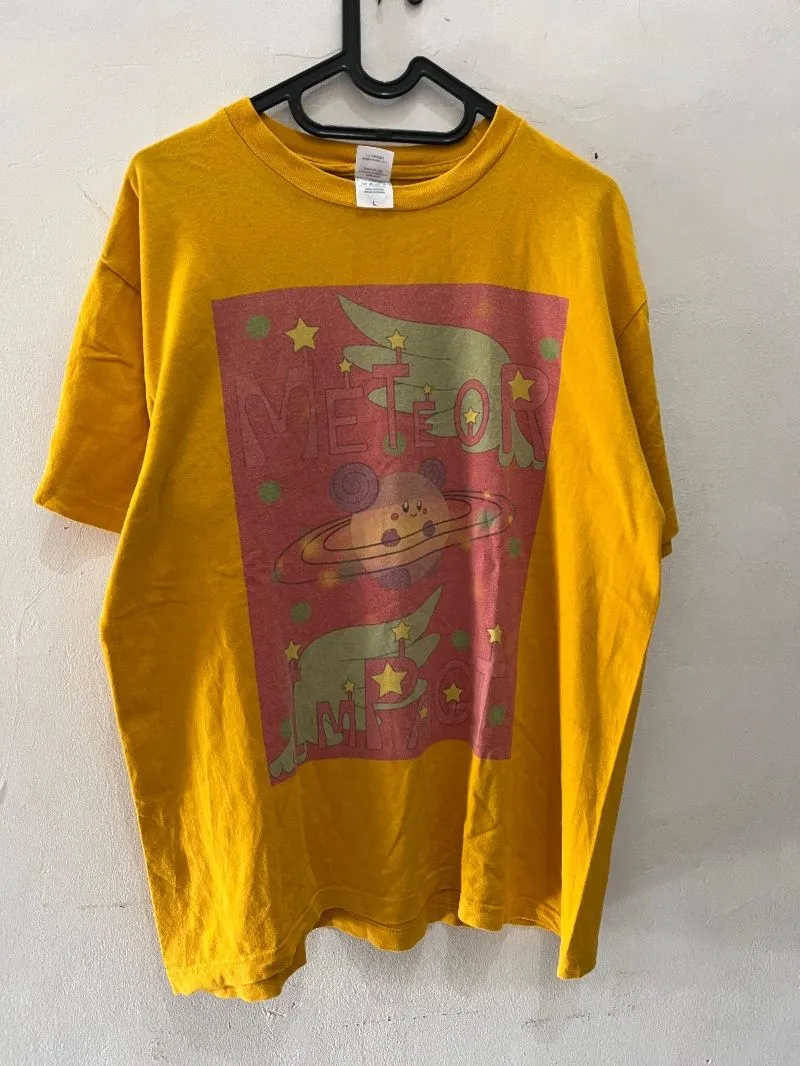 Streetwear Y2K T-shirt Pria yellow photo 1