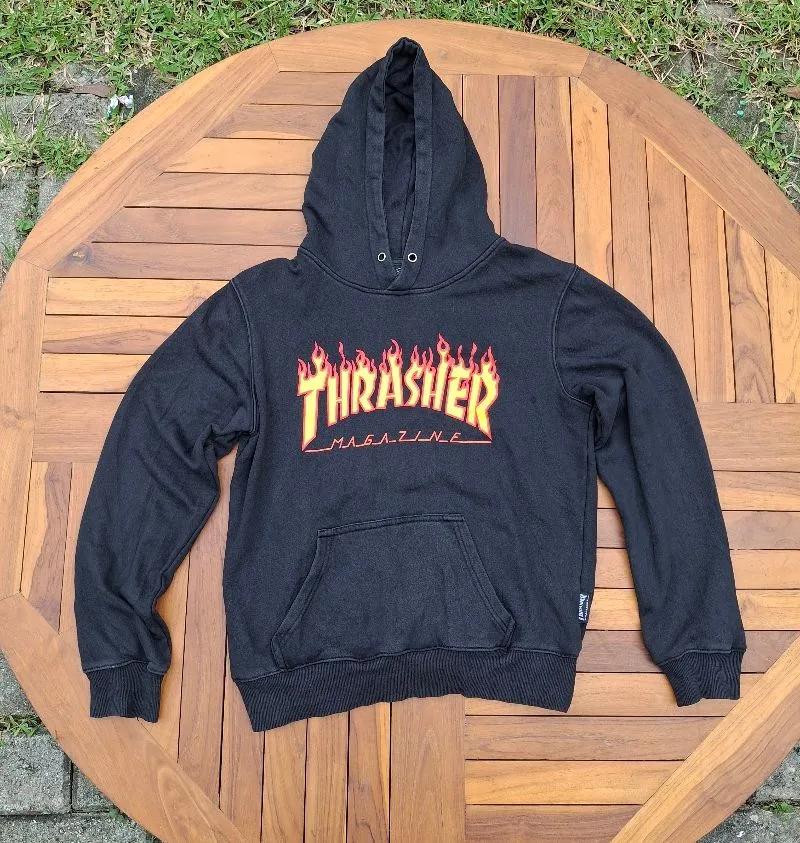 Thrasher Streetwear Hoody Pria black photo 1