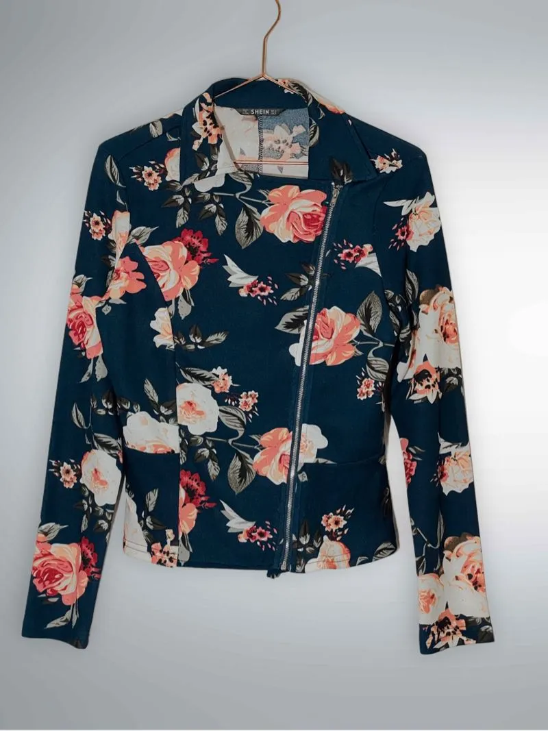 Shein Minimalist Casual Blouse Wanita navy photo 1