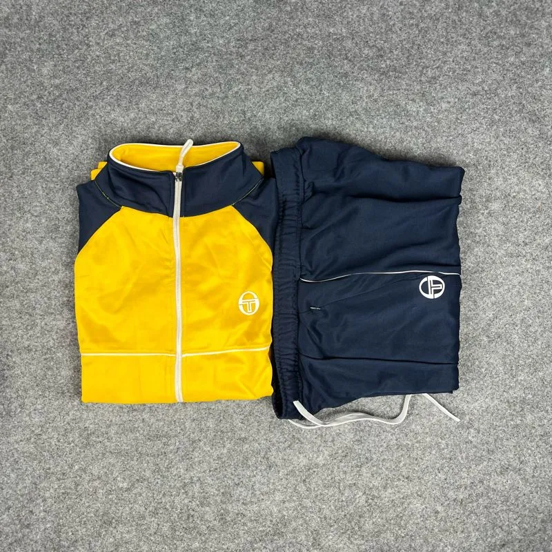 Sergio Tacchini Vintage Sportswear Track jacket Pria yellow navy photo 1