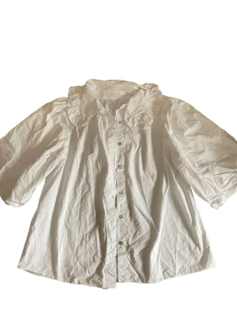 Coquette Futurist Blouse Wanita white photo 1