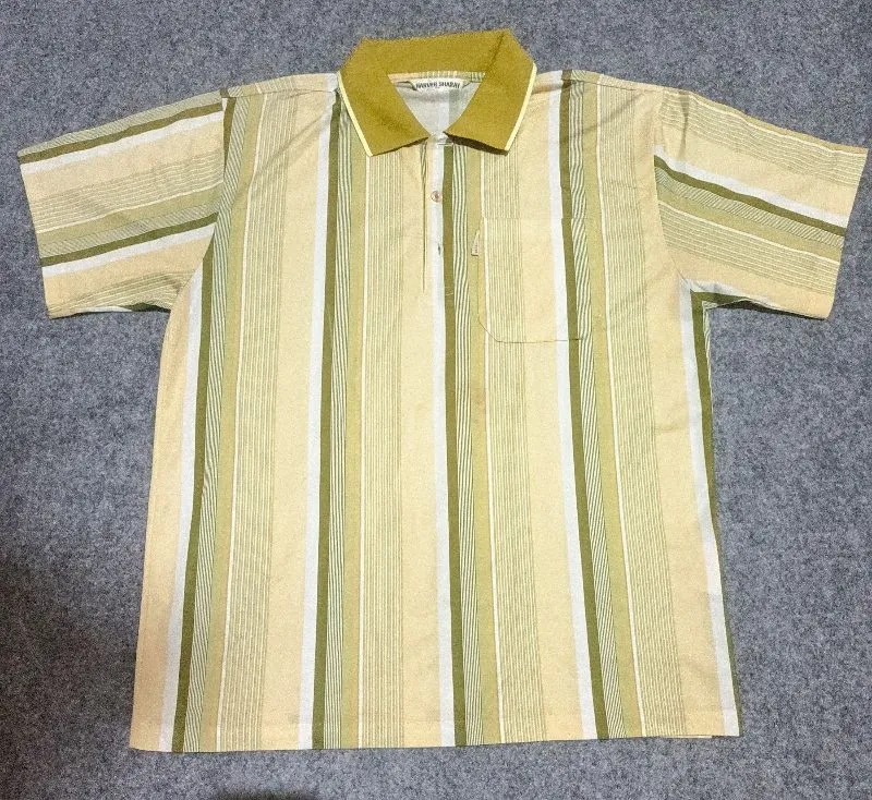 Casual T-shirt Pria orange brown photo 1