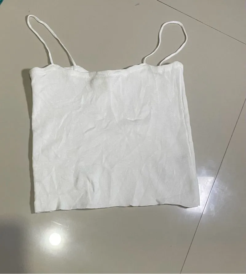 Cosplay Casual Crop top Wanita white photo 1