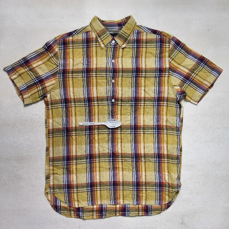 Beams Streetwear Y2K Casual shirt Pria orange photo 1