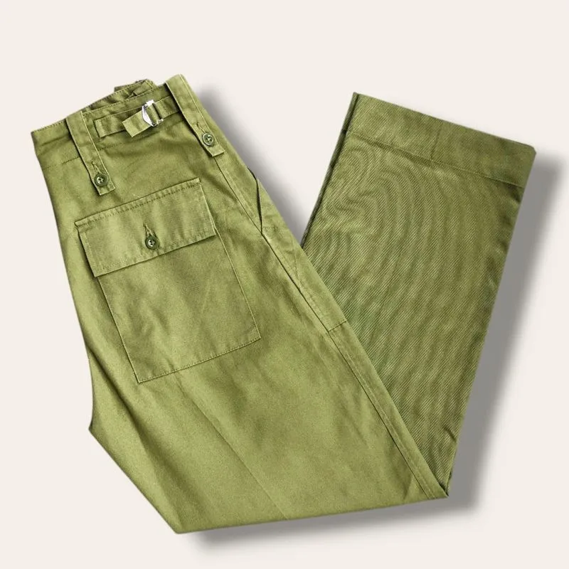 Vintage Biker Casual pants Pria green photo 1