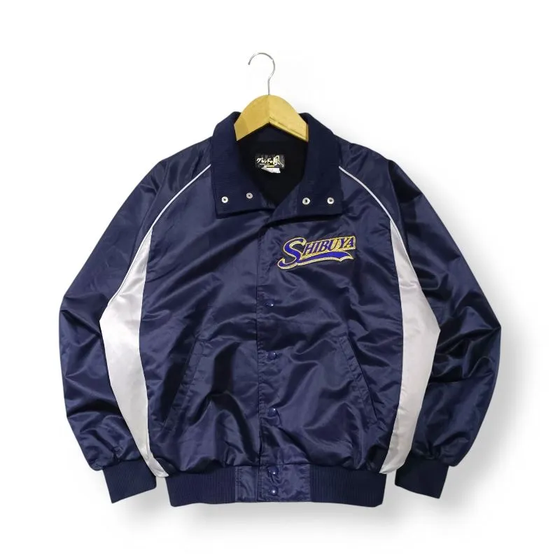 Japanese brand Vintage Y2K Bomber jacket Pria navy photo 1