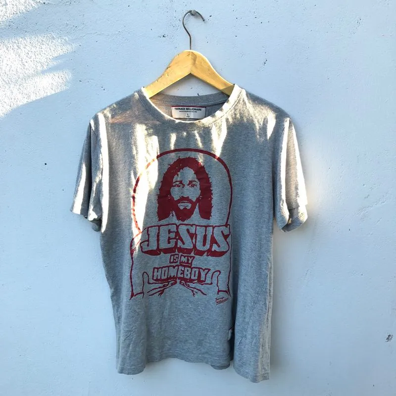 Japanese brand Vintage Y2K T-shirt Pria gray photo 1