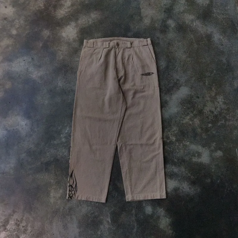 Streetwear Y2K Casual pants Pria tan photo 1