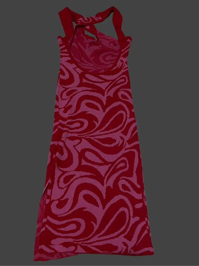 Coquette Summer dress Wanita pink red photo 1