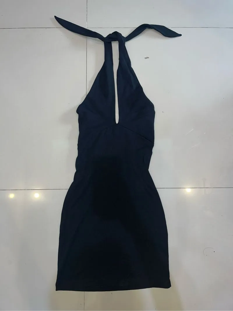Zara Luxury Minimalist Bodycon dress Wanita black photo 1