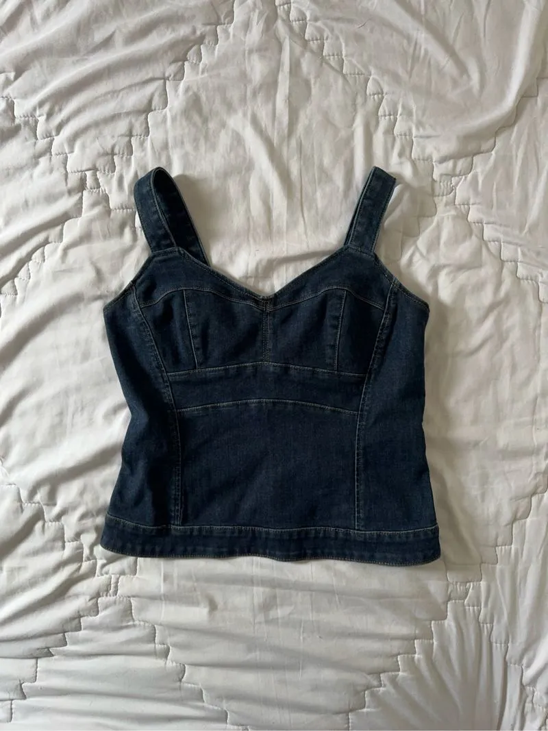& Other Stories Streetwear Y2K Crop top Wanita navy photo 1