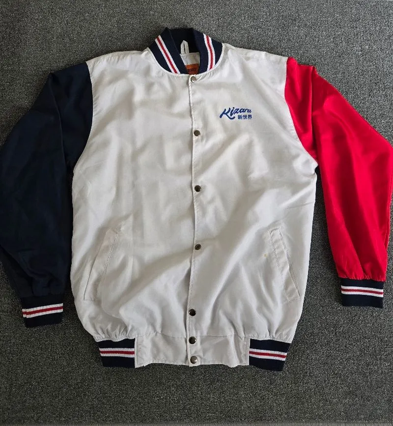 Casual Windbreaker Pria white red photo 1