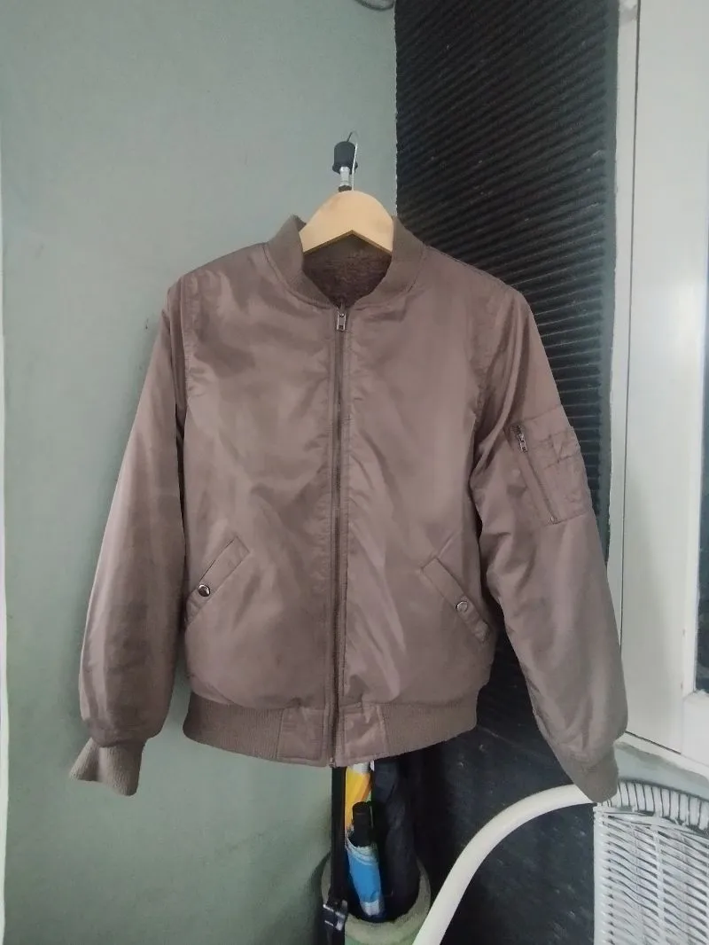 Vintage Casual Bomber jacket Pria brown photo 1
