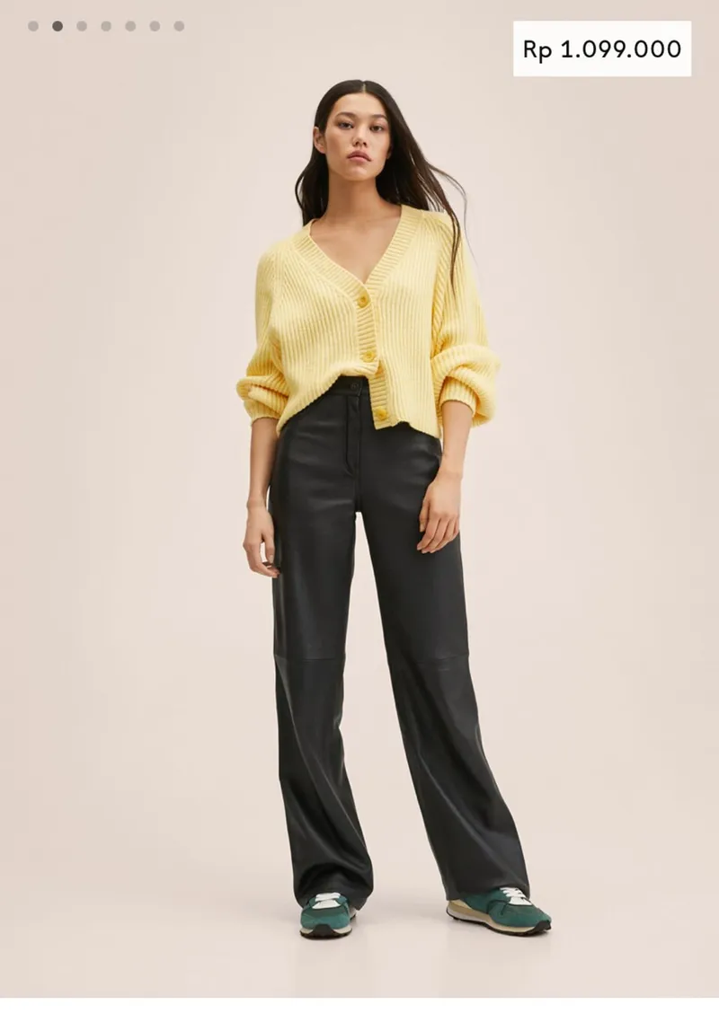 Mango Casual Sweater Wanita yellow photo 1