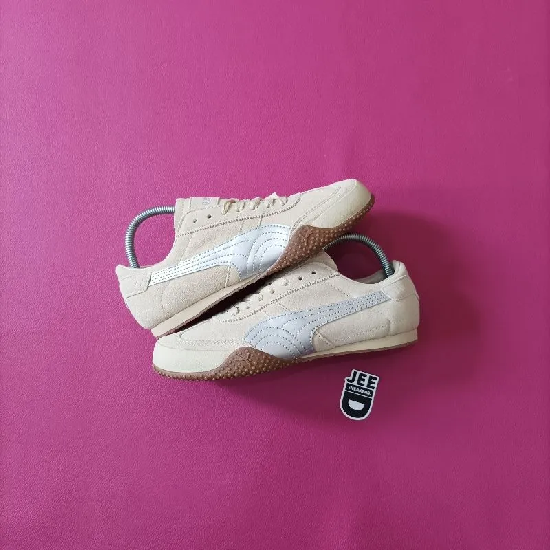 Puma Streetwear Casual Sneakers Wanita silver tan photo 1