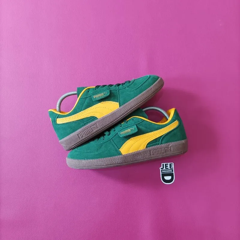 Puma Streetwear Casual Sneakers Pria green yellow photo 1