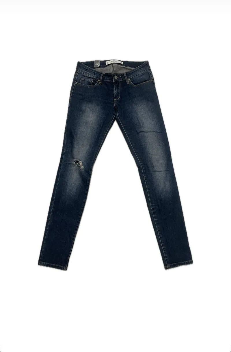 Abercrombie & Fitch Biker Skinny jeans Wanita navy gray photo 1