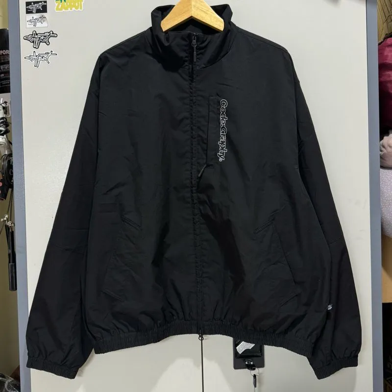 Codegraphy Streetwear Casual Windbreaker Pria black photo 1
