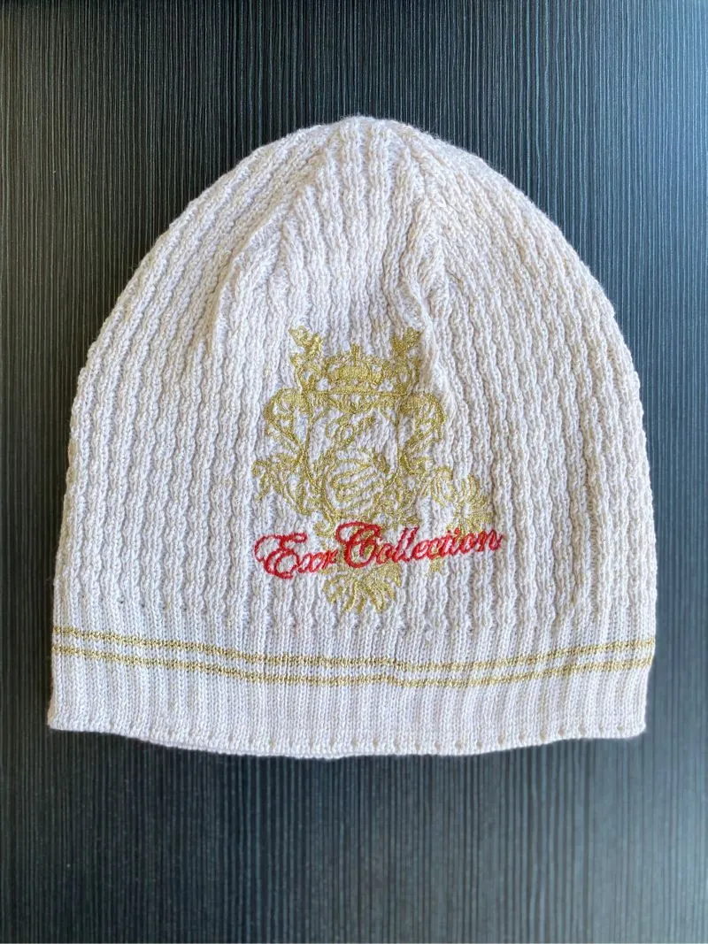EXR Y2K Casual Hat Wanita gold white photo 1