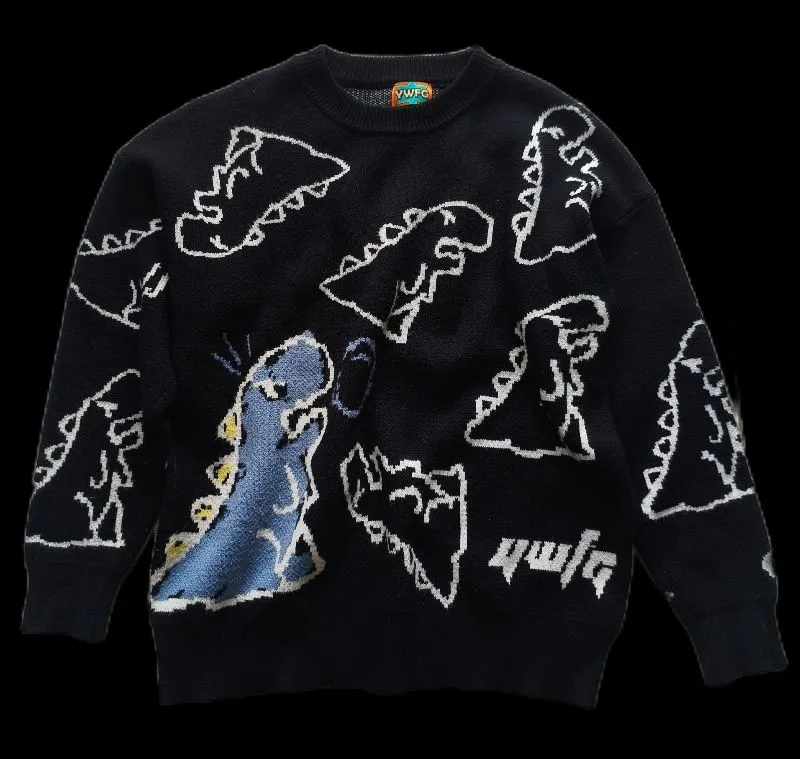 Japanese brand Streetwear Sweater Pria white black photo 1
