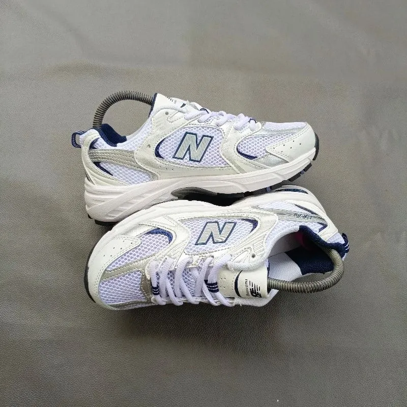 New Balance Sportswear Sneakers Pria white blue photo 1
