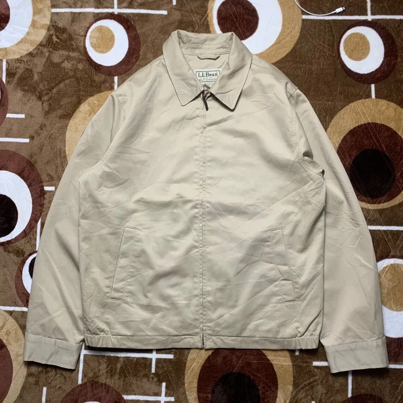 L.L.Bean Streetwear Casual Harrington jacket Pria cream photo 1