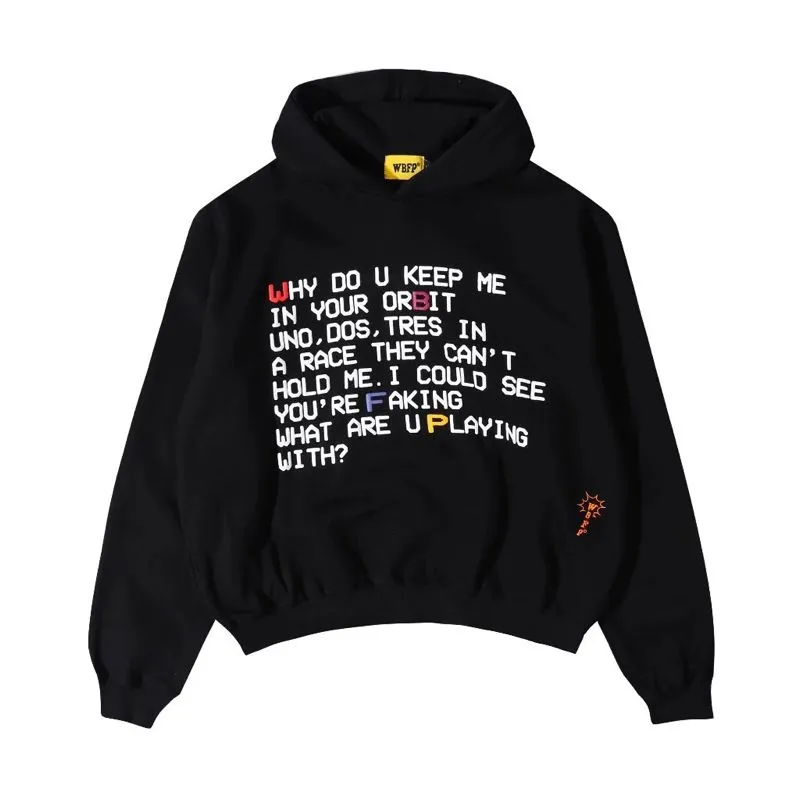 Streetwear Y2K Hoody Pria black photo 1