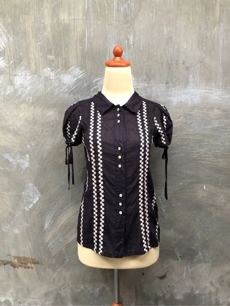Marc Jacobs Vintage Y2K Shirt Wanita navy photo 1