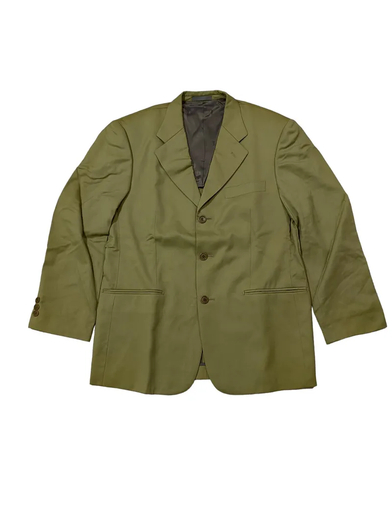 Yves Saint Laurent YSL Luxury Avant Garde Blazer Pria khaki photo 1