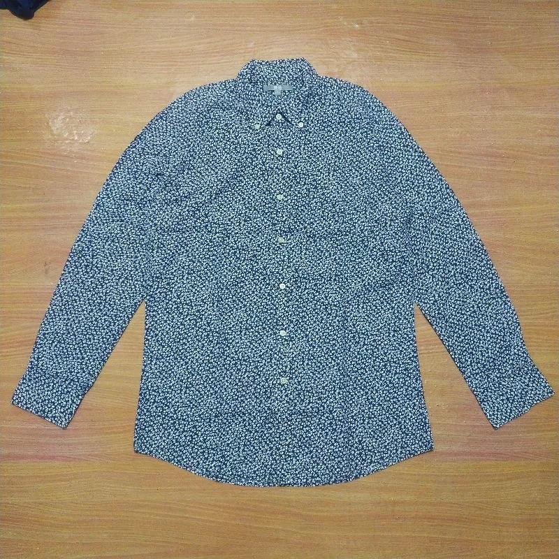 Uniqlo Luxury Casual Formal shirt Pria blue photo 1