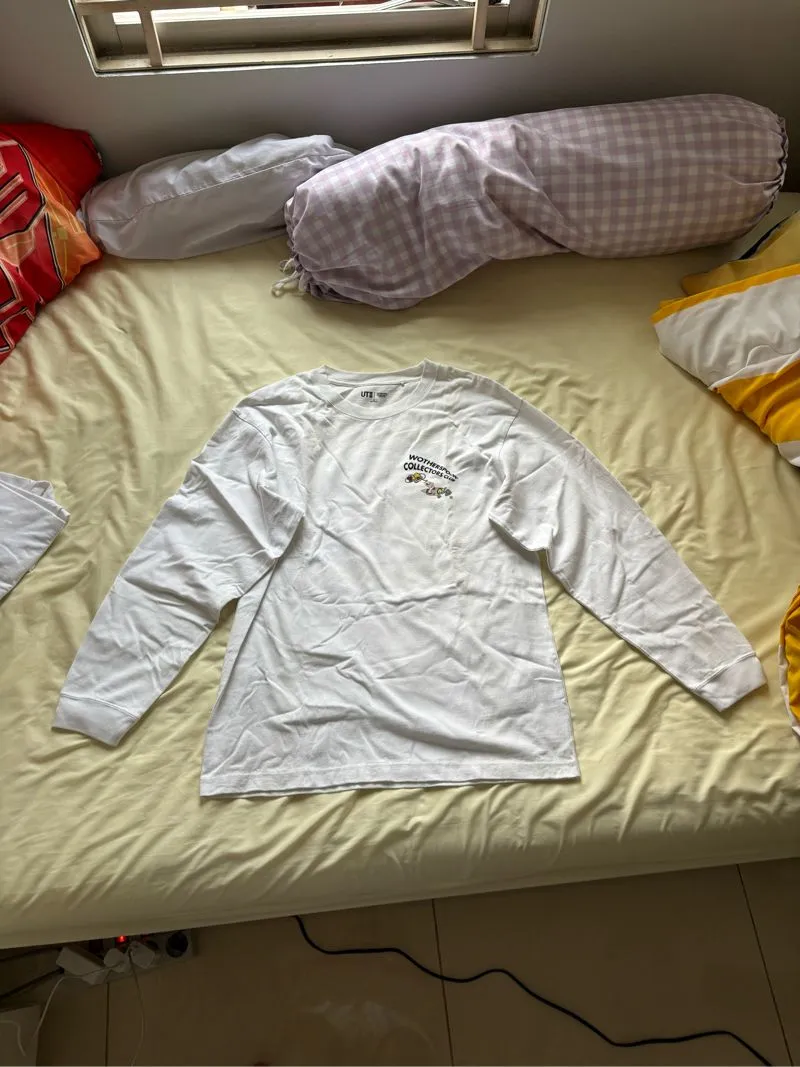 Uniqlo Casual Sweatshirt Pria white photo 1