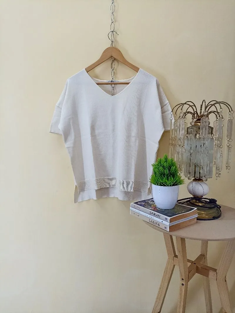 Japanese brand Luxury Minimalist Blouse Wanita white photo 1