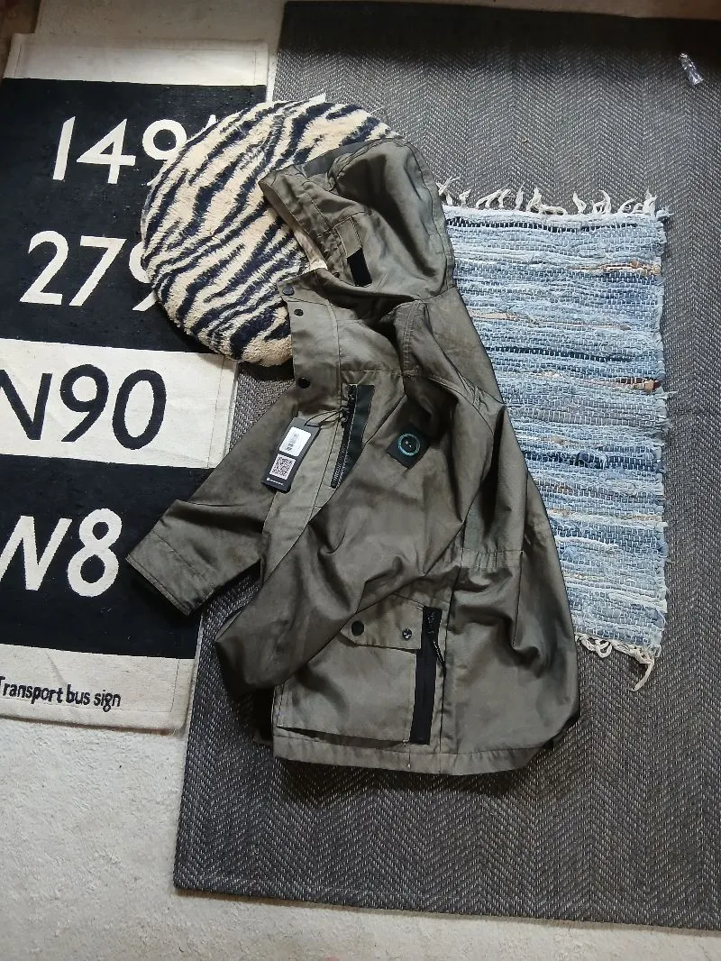 Stone Island Vintage Streetwear Parka Pria white gray photo 1