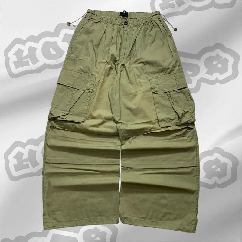 Streetwear Y2K Jeans Pria green photo 1