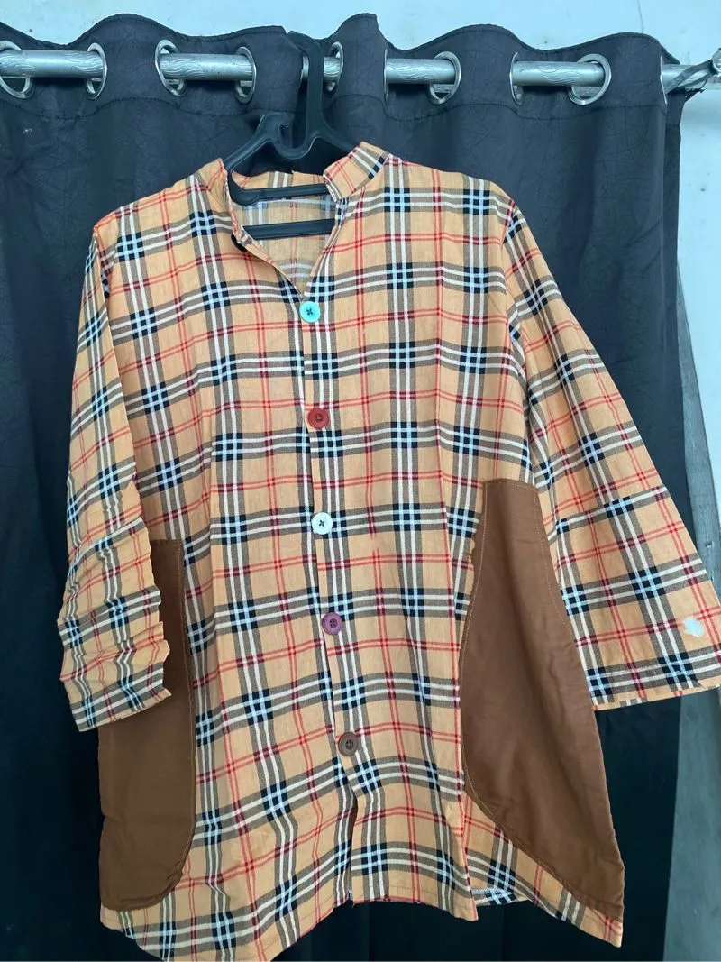 Casual Shirt Wanita tan brown photo 1