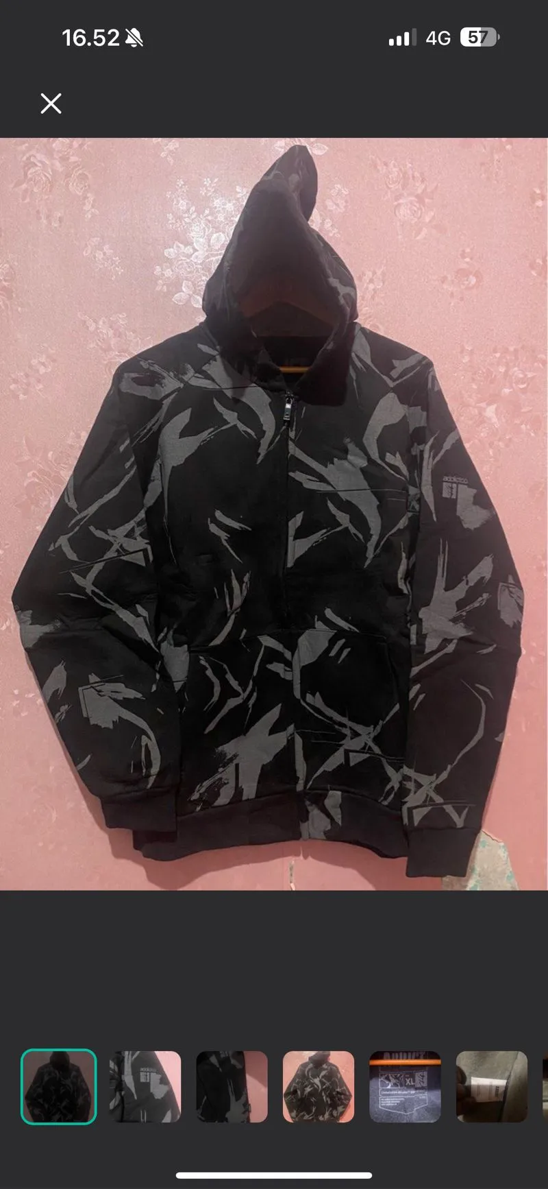 Baesic Addict Y2K Avant Garde Denim jacket Pria black gray photo 1