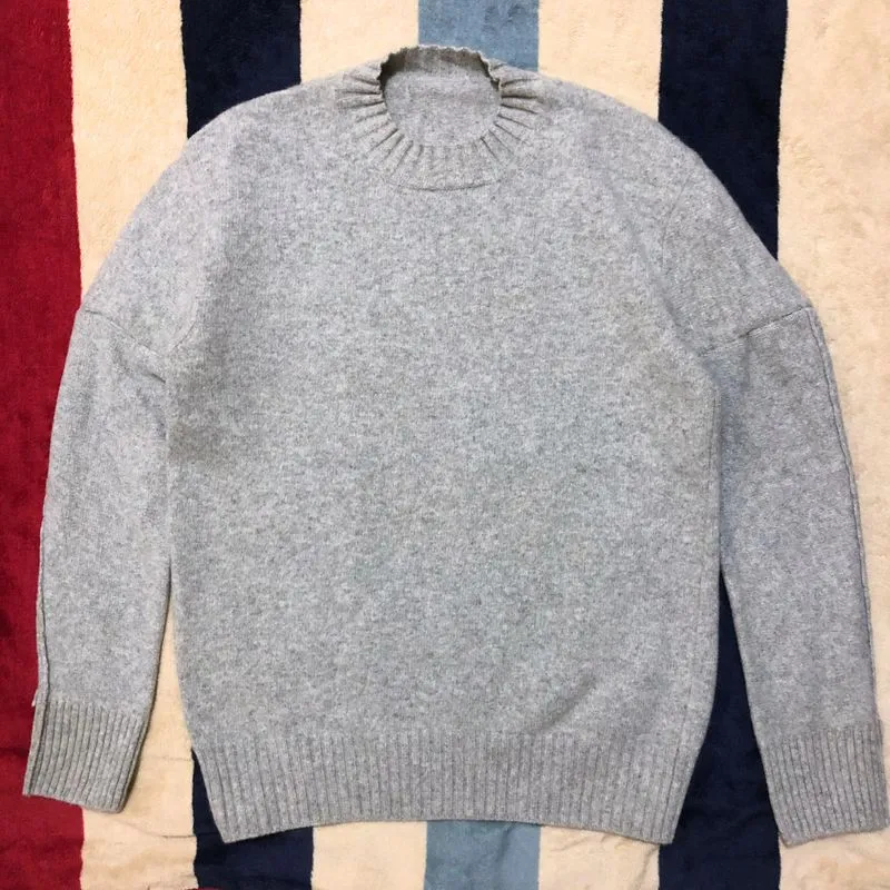 Japanese brand Vintage Casual Sweater Pria gray photo 1